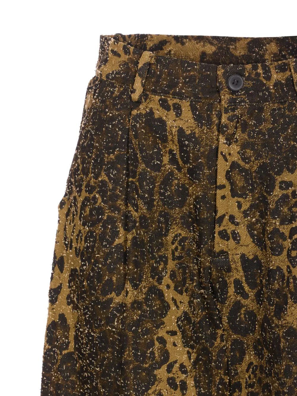 Ele leopard-print pleated trousers - Bruin