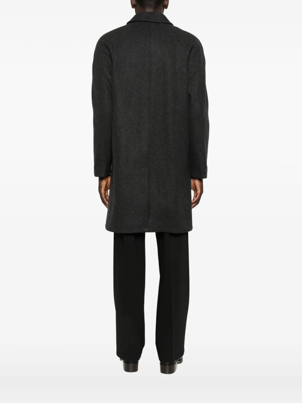 Apc Welt-pocket Wool-blend Coat In Black