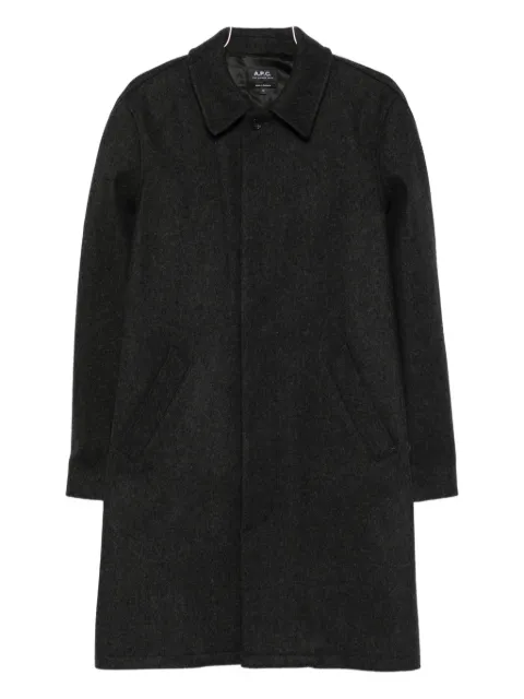 A.P.C. manteau à poches passepoilées