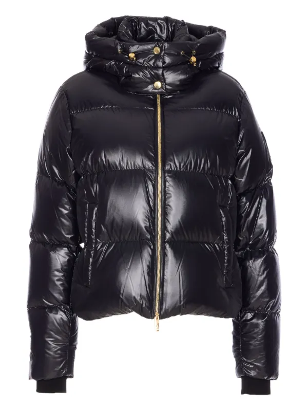 Moose Knuckles フーデッド ダウンジャケット | ブラック | FARFETCH JP