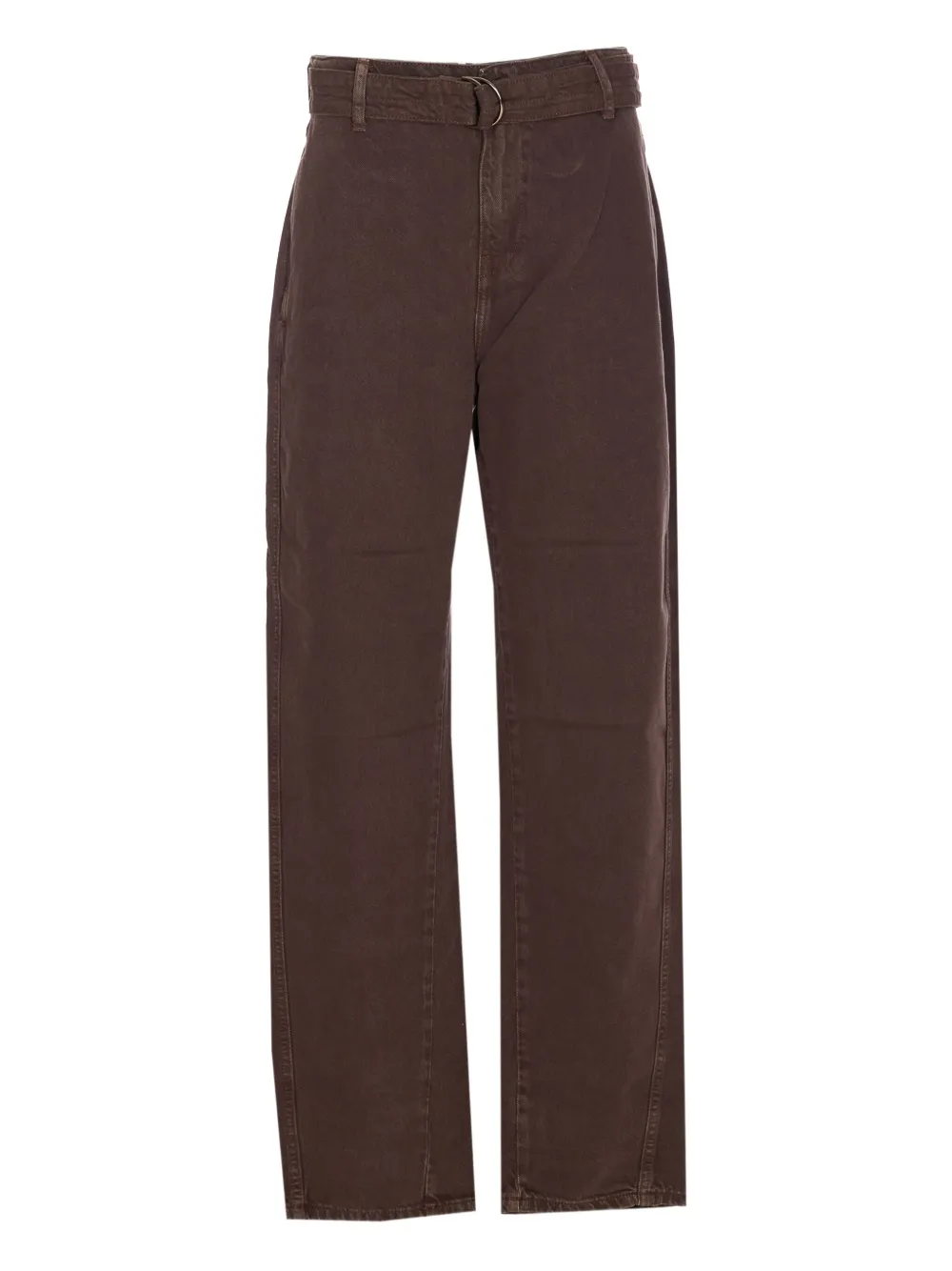 LIU JO logo-patch belted jeans | Brown | Image 1
