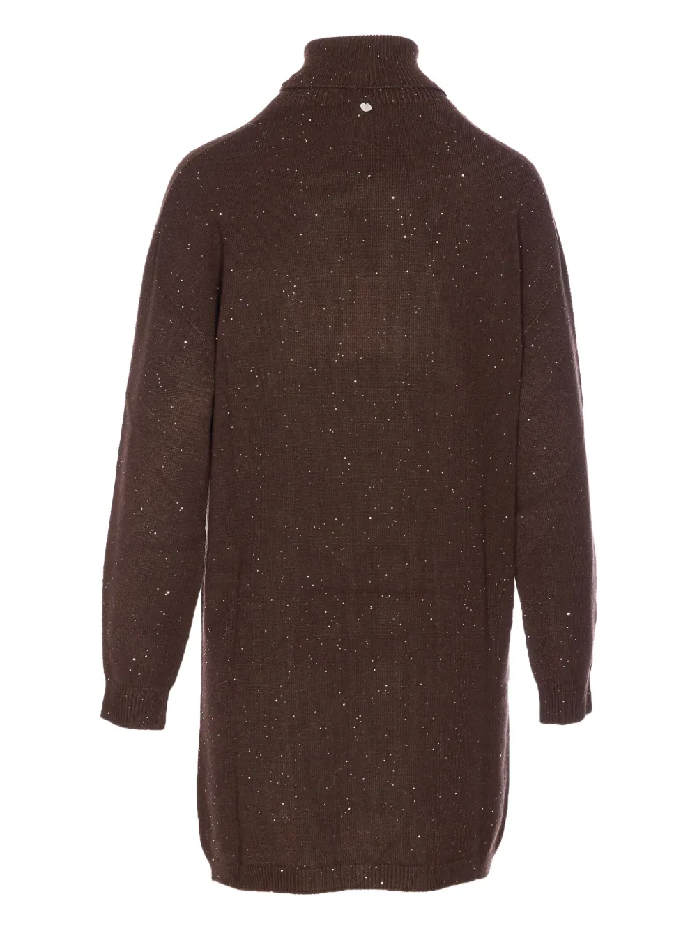 LIU JO roll-neck sequin dress - Bruin