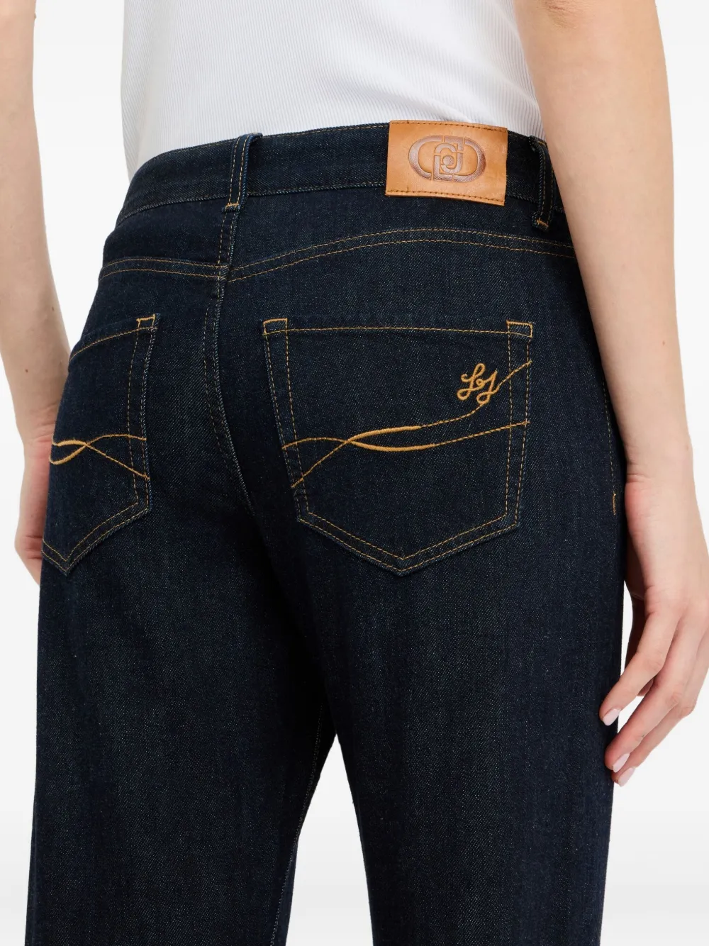 Liu •jo Liu Jo Better Straight Jeans In Blue