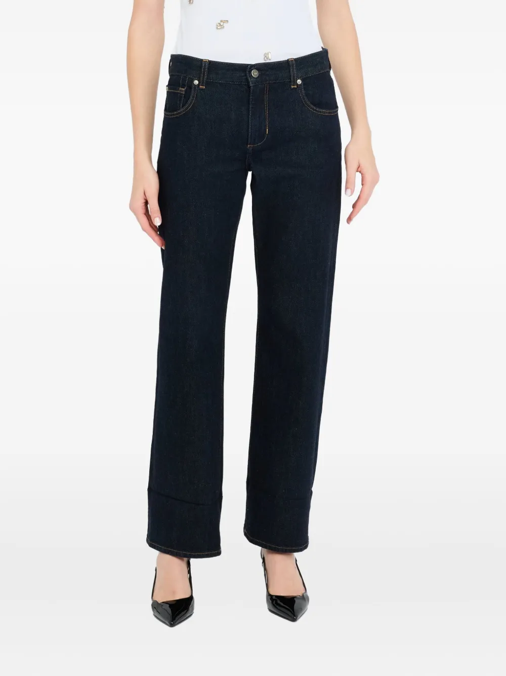 Liu •jo Liu Jo Better Straight Jeans In Blue