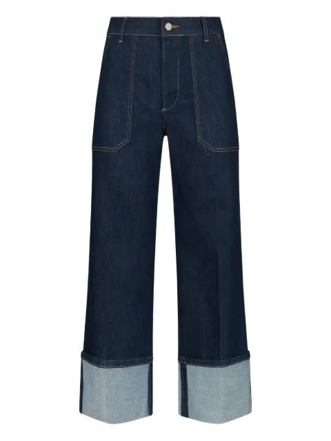LIU JO contrast-stitching jeans