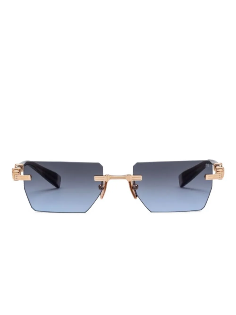 Balmain Eyewear rectangle-frame sunglasses - Blu