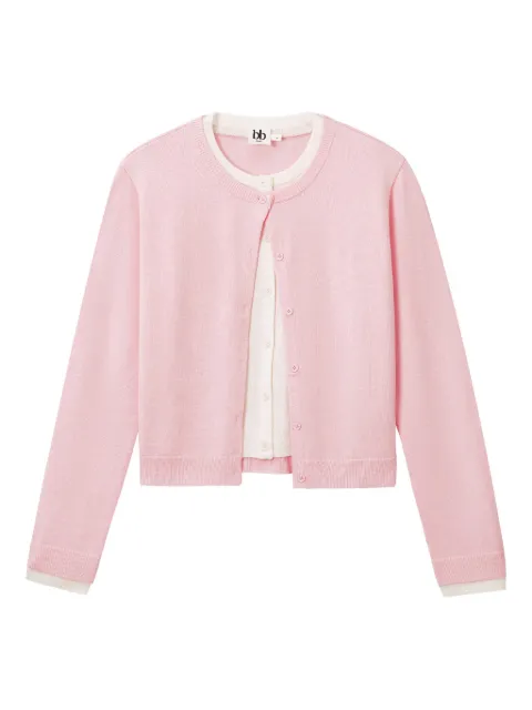 b+ab button-detail long-sleeves cardigan
