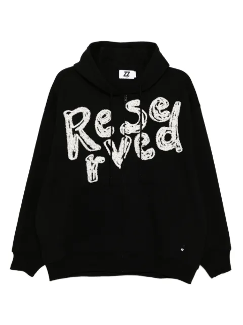 izzue embroidered hoodie