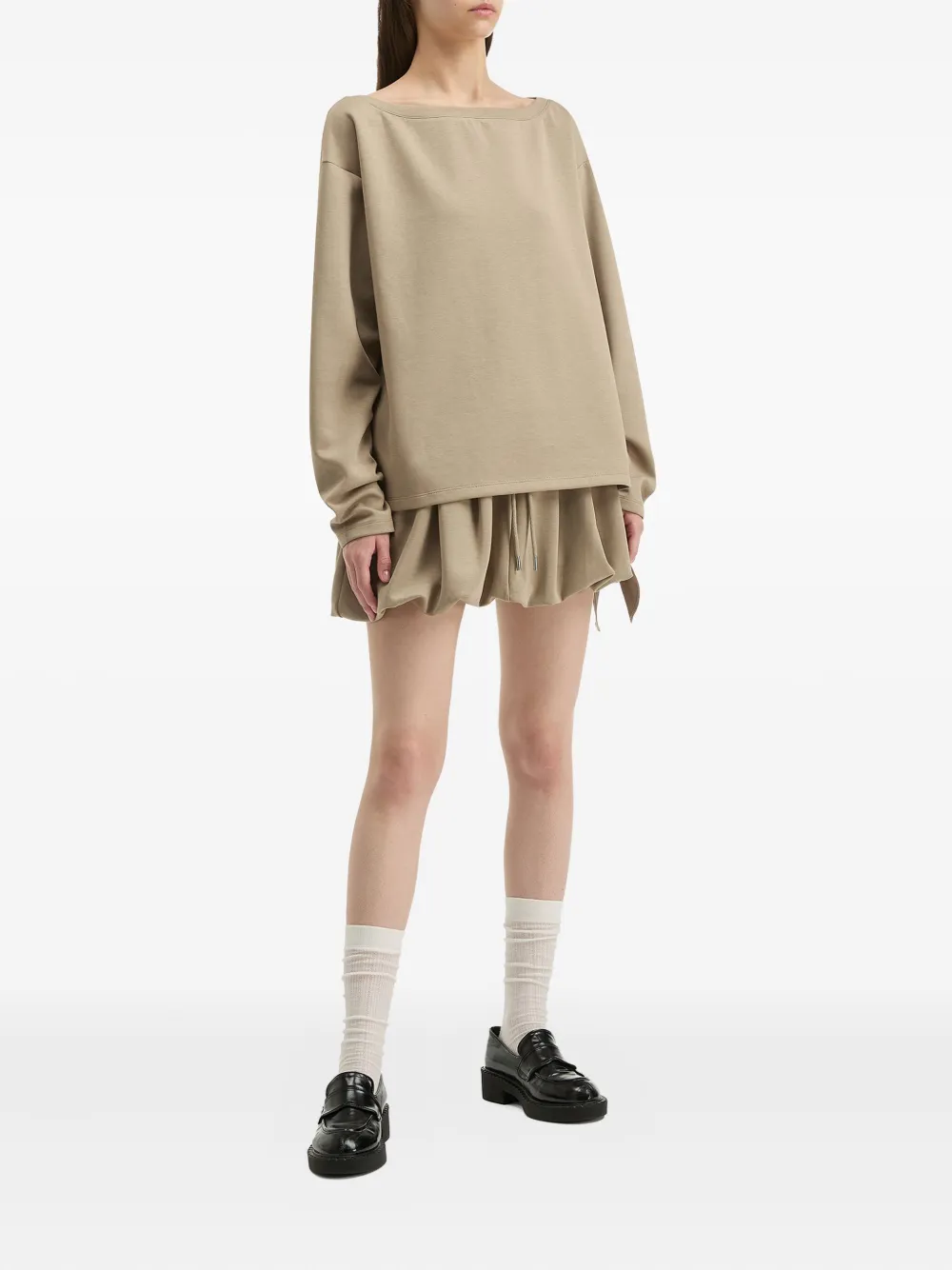 b+ab boat-neck balloon-hem set | Sweaters | Image 2