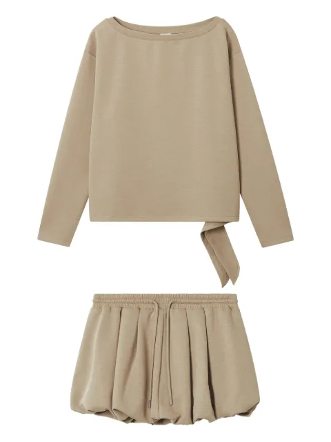 b+ab boat-neck balloon-hem set