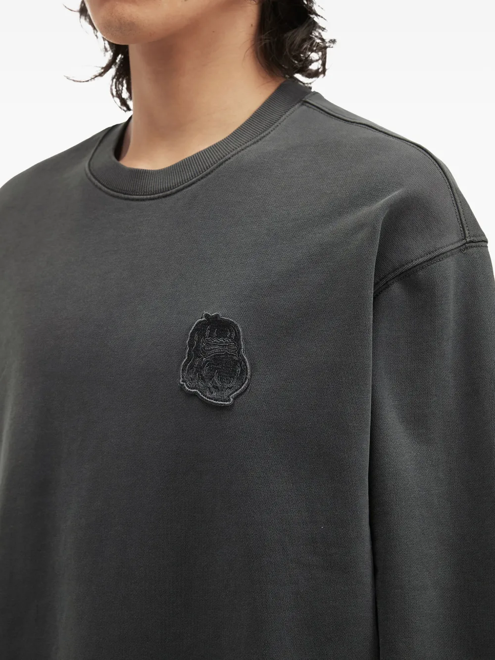 Fingercroxx Cotton Sweatshirt In Gray