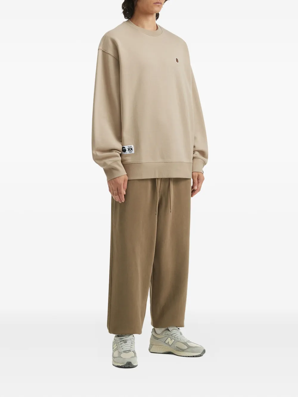 FINGERCROXX cotton sweatshirt - Beige