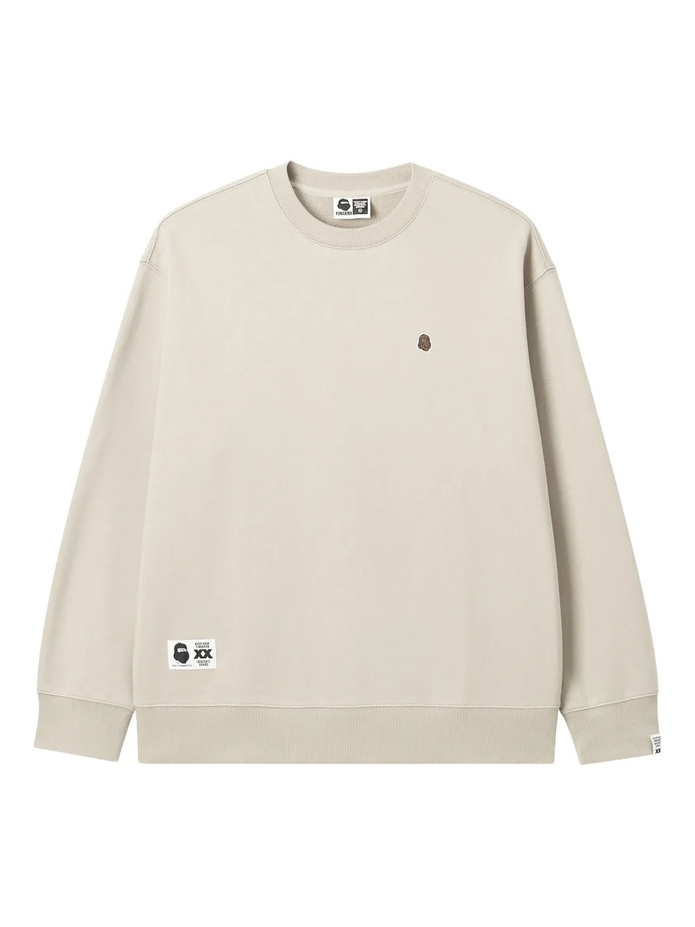 Fingercroxx Cotton Sweatshirt In Neutral