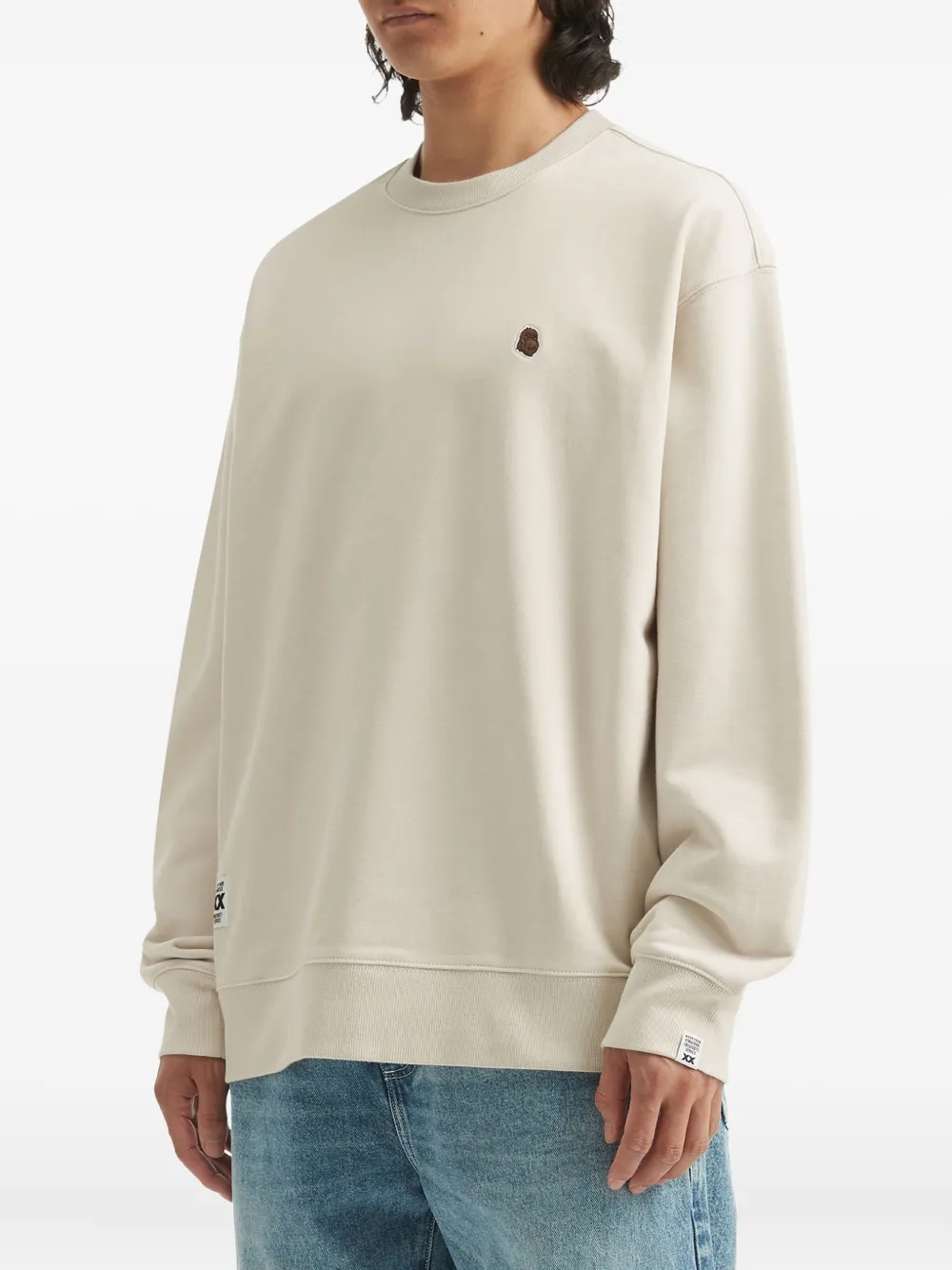 Fingercroxx Cotton Sweatshirt In Neutral