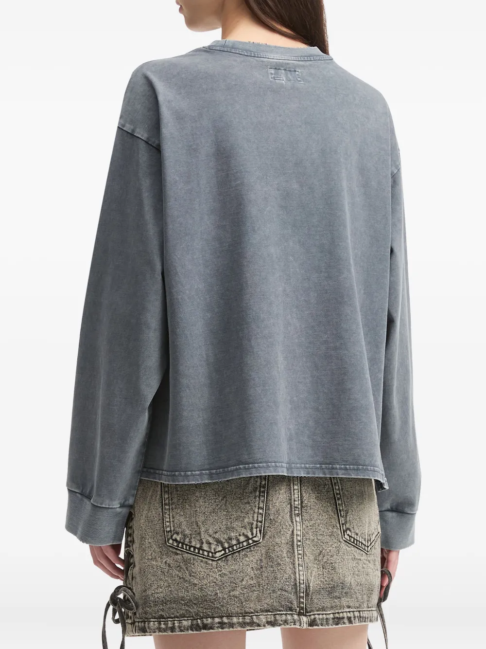 Musium Div. Graphic-print Sweatshirt In Gray