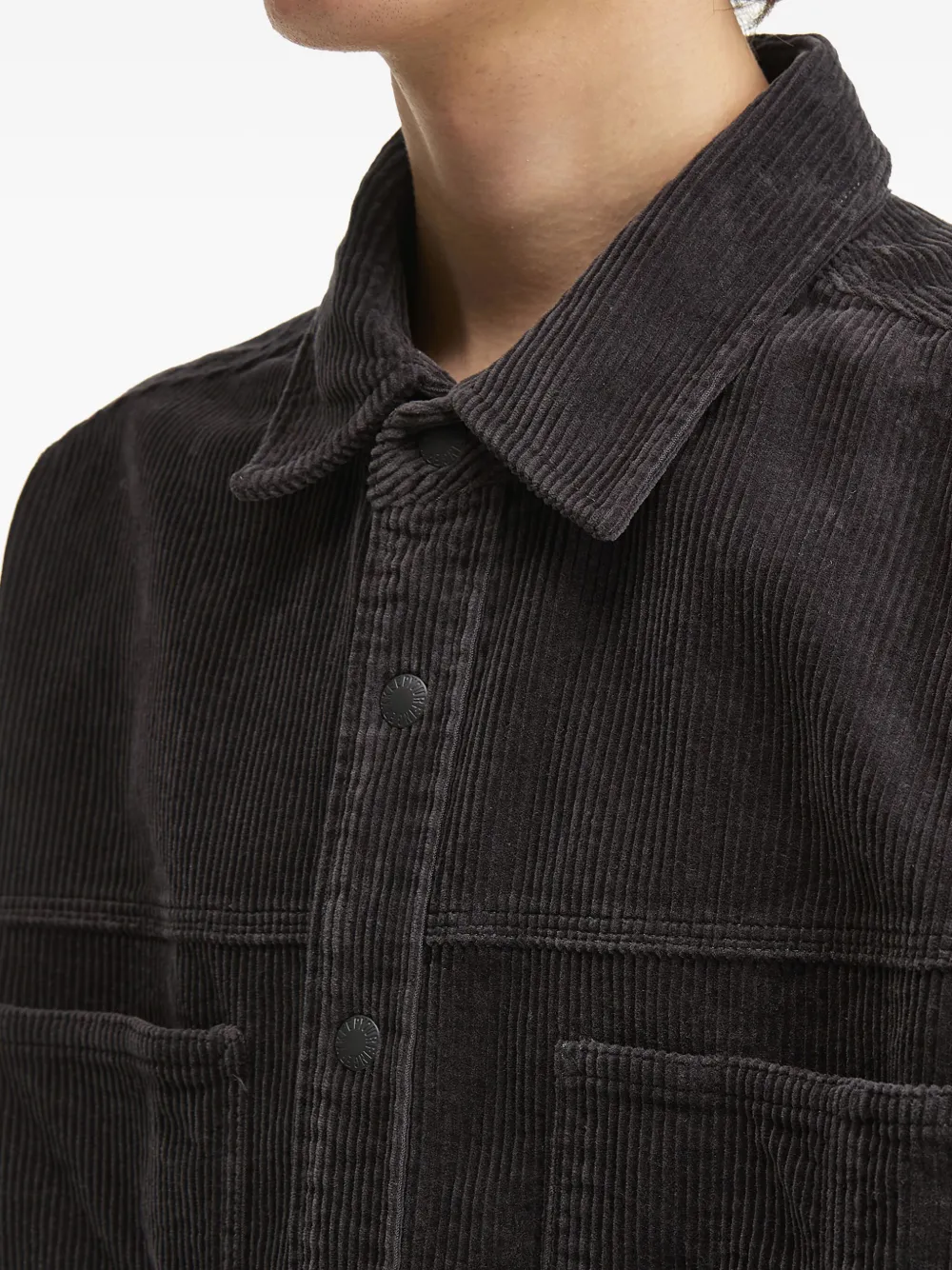 Fingercroxx Corduroy Shirt In Brown