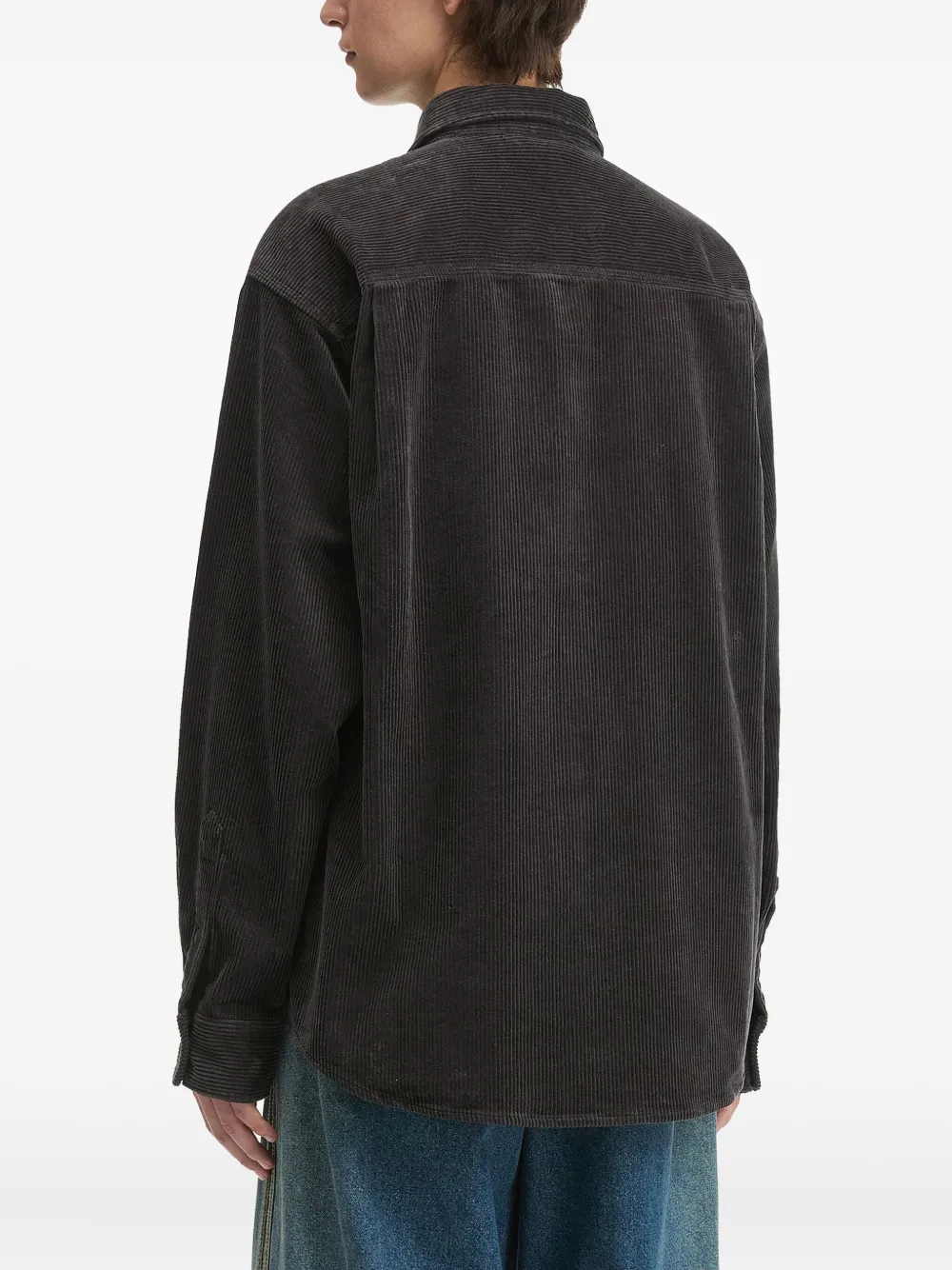 Fingercroxx Corduroy Shirt In Brown