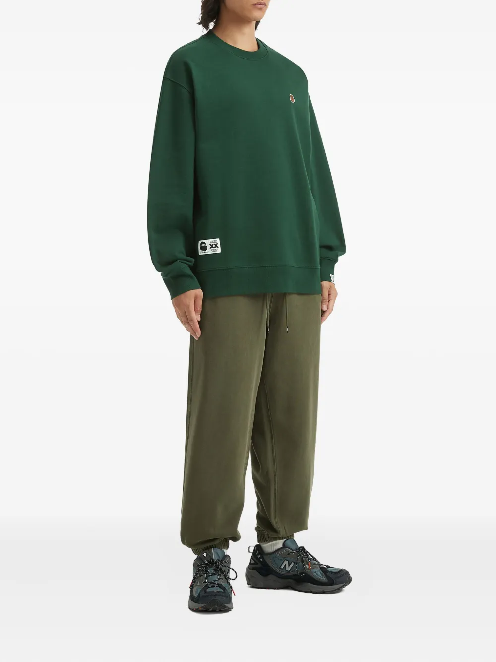 Fingercroxx Embroidered Sweatshirt In Green