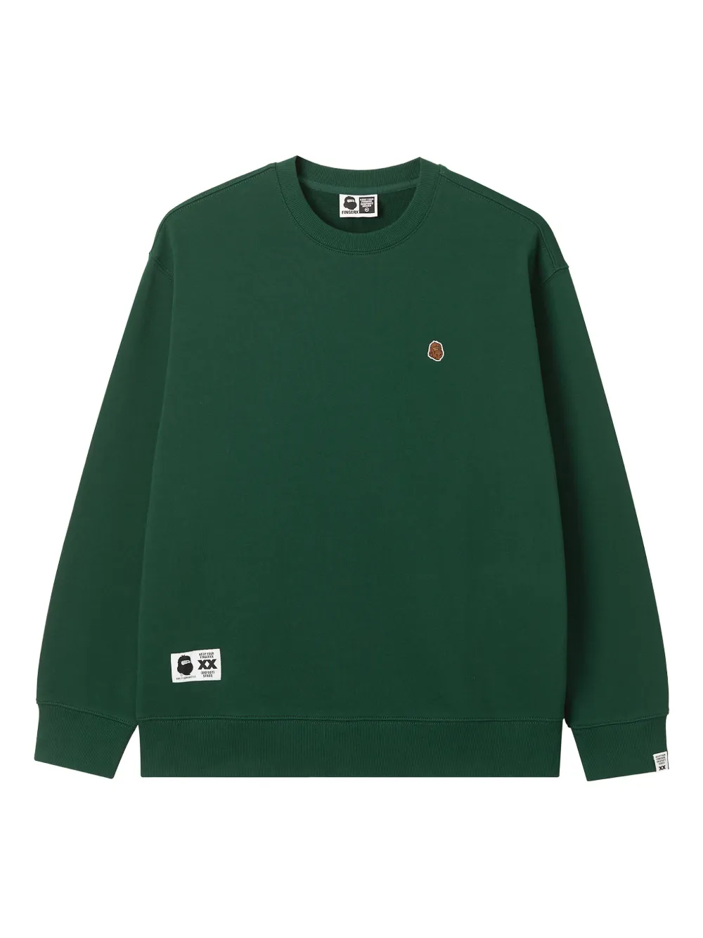 Fingercroxx Embroidered Sweatshirt In Green