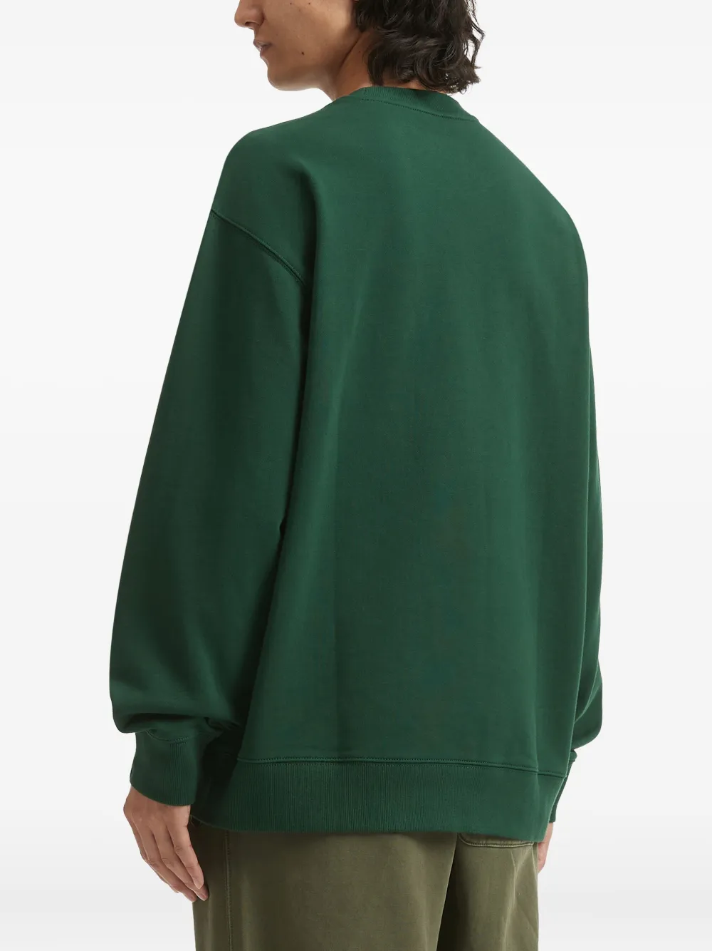 Fingercroxx Embroidered Sweatshirt In Green