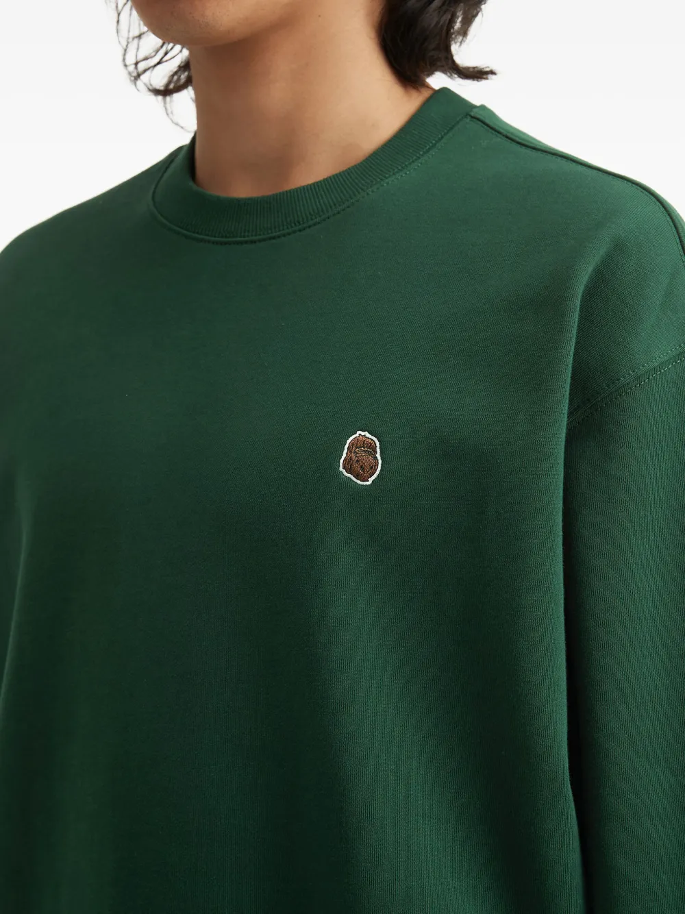 Fingercroxx Embroidered Sweatshirt In Green
