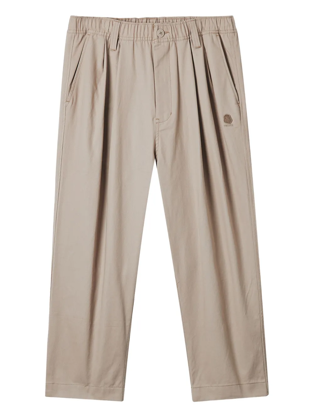 Fingercroxx Pleated Trousers In Brown
