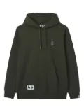 FINGERCROXX embroidered kangaroo-pocket hoodie - Green
