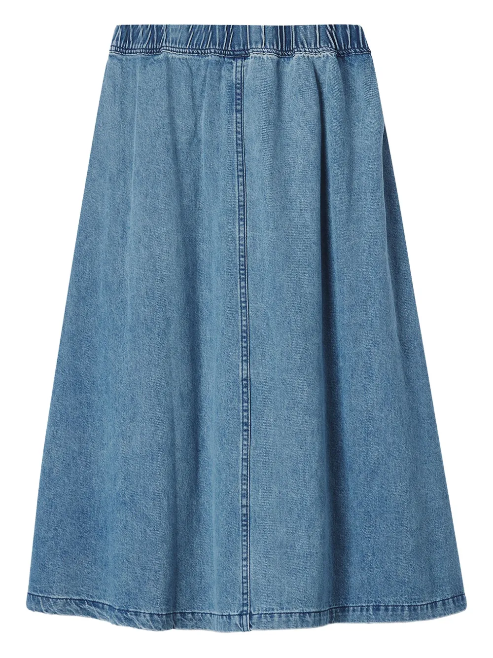 FINGERCROXX belted denim midi skirt - Blauw