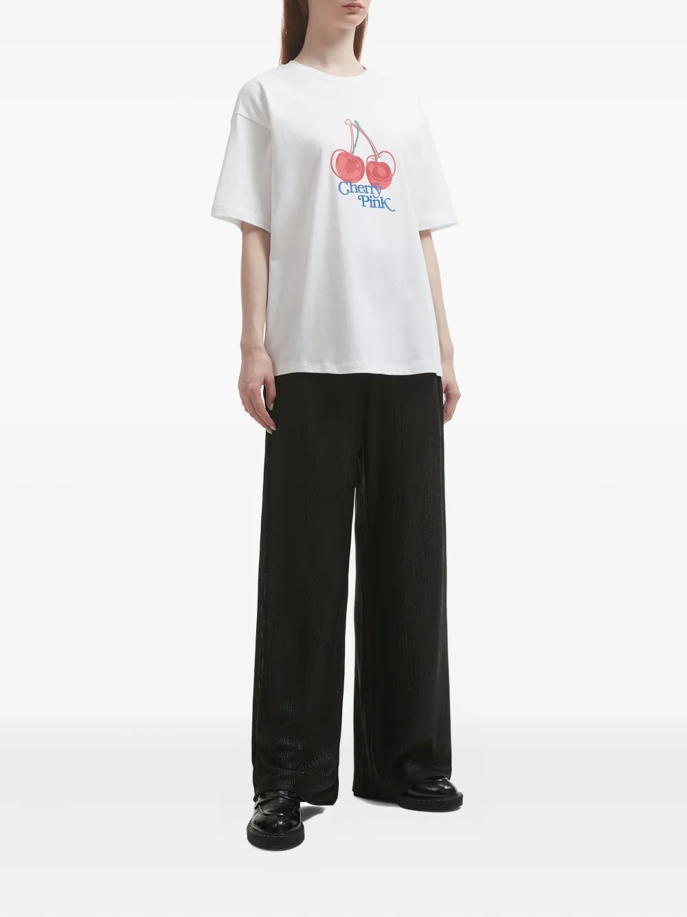 B+ab pleated-details trousers - Zwart