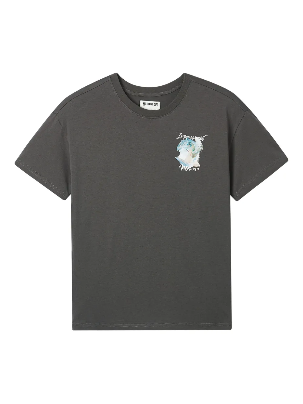 Musium Div. Graphic-print T-shirt In Gray