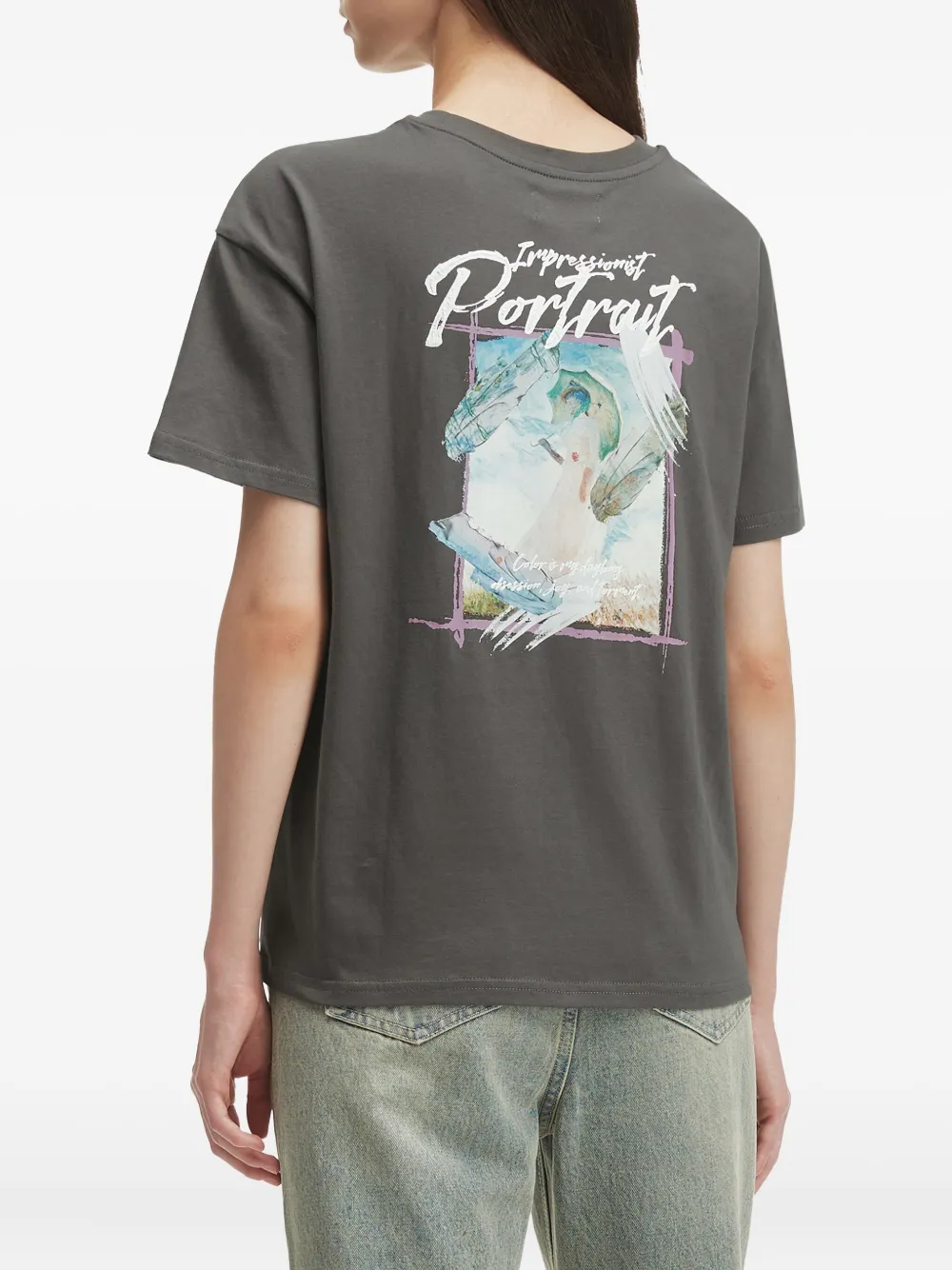 Musium Div. Graphic-print T-shirt In Gray