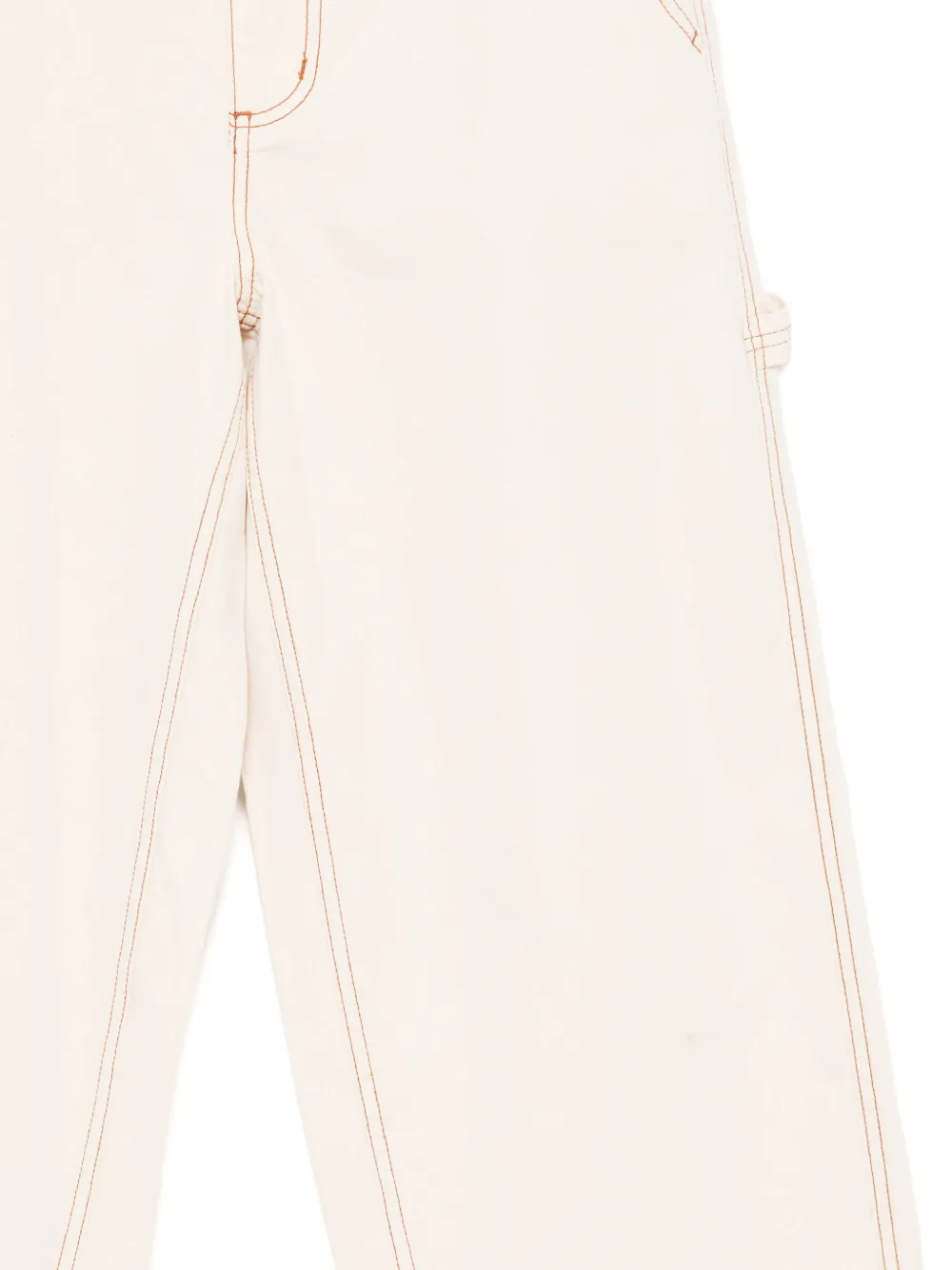 CHOCOOLATE Jeans met wijde pijpen Beige