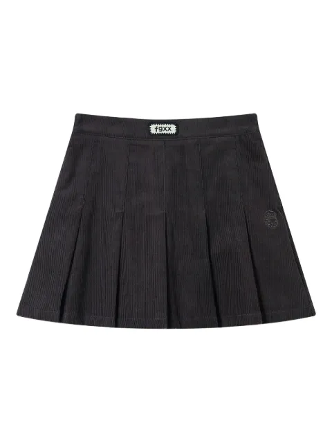 FINGERCROXX pleated corduroy mini skirt