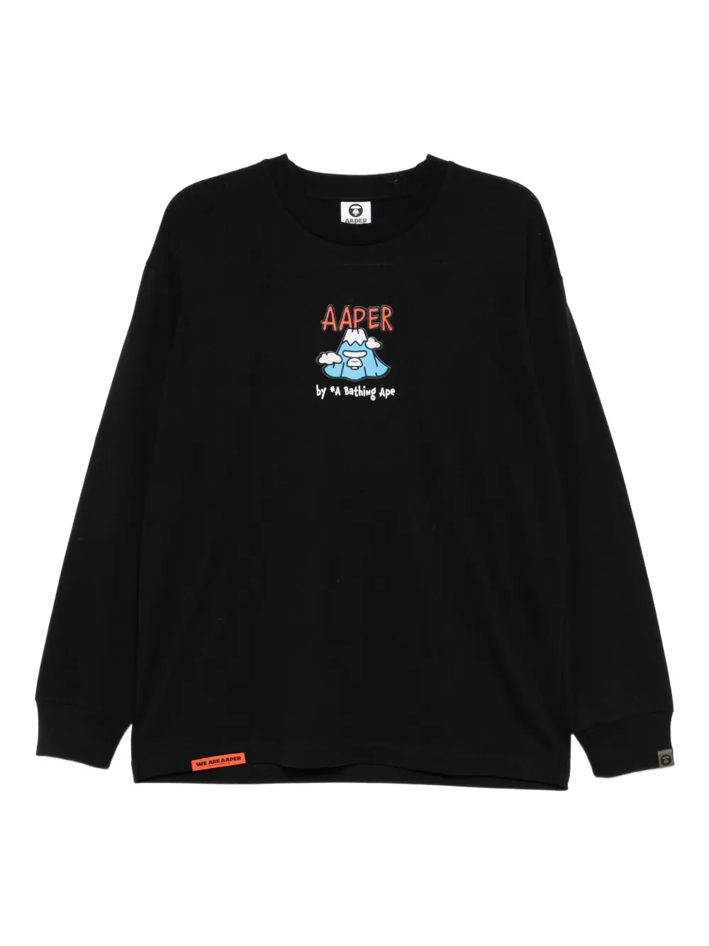 AAPE BY *A BATHING APE® playera con pantalla estampada | negro | Image 1