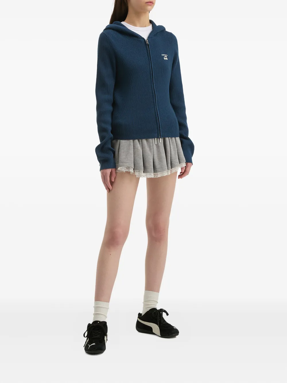 FINGERCROXX hooded ribbed cardigan | Cardigans | Image 2