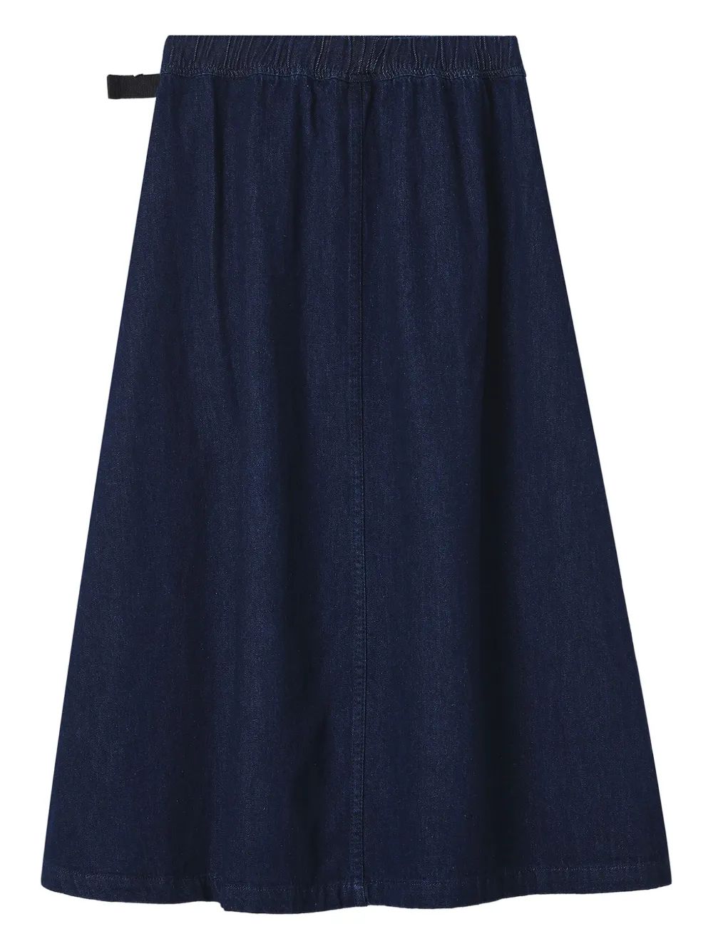 FINGERCROXX pleated buckle-fastening midi skirt - Blauw