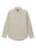 FINGERCROXX corduroy patch-pocket shirt - Neutrals
