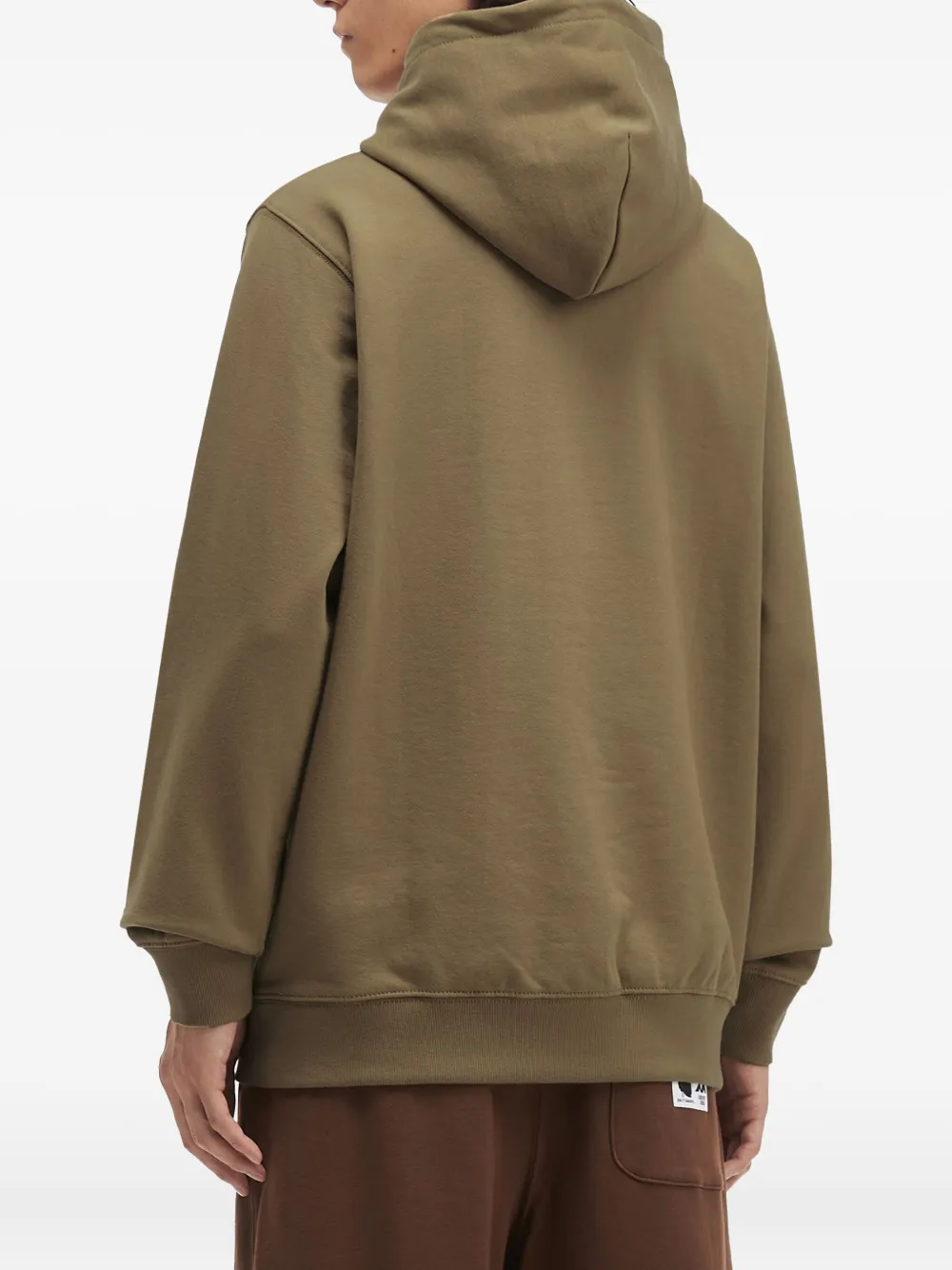 Fingercroxx Embroidered-logo Hoodie In Green