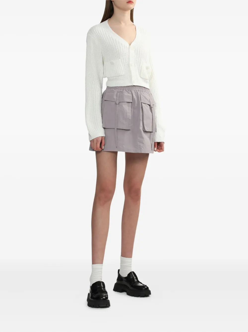 b+ab pocket-detail ribbed cardigan | Cardigans | Image 2