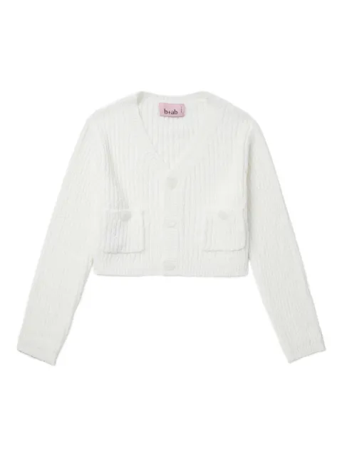 b+ab pocket-detail ribbed cardigan