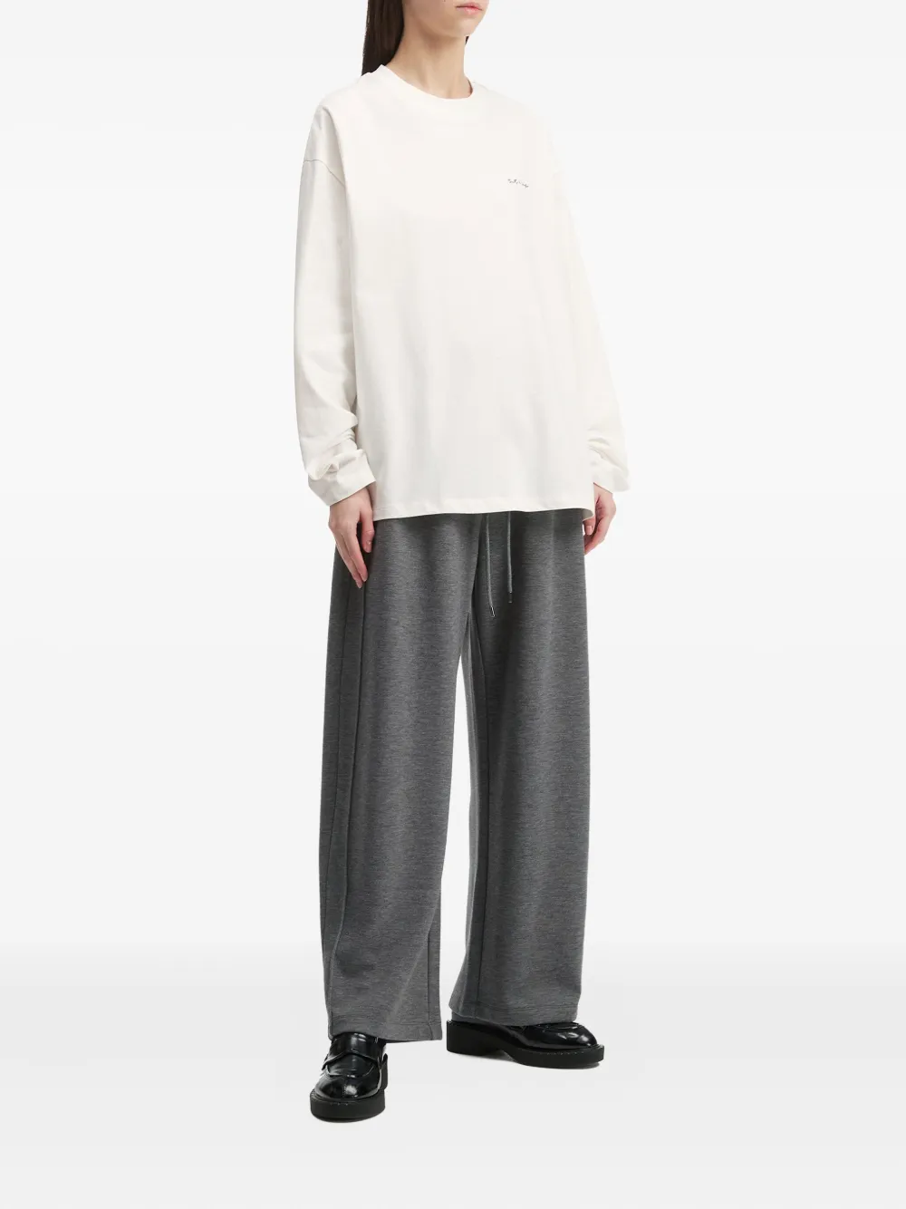 Tout a coup seam-detail trousers - Grijs