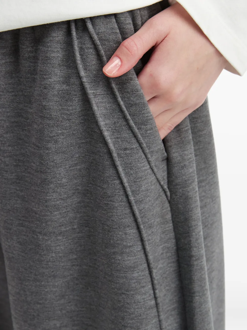Tout A Coup Seam-detail Trousers In Gray