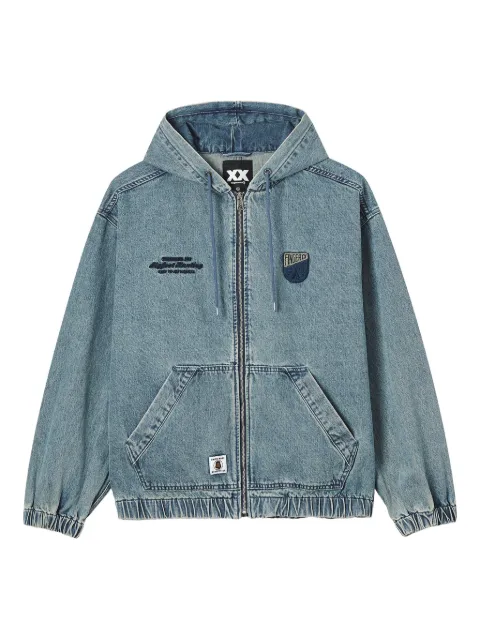 FINGERCROXX hooded denim jacket
