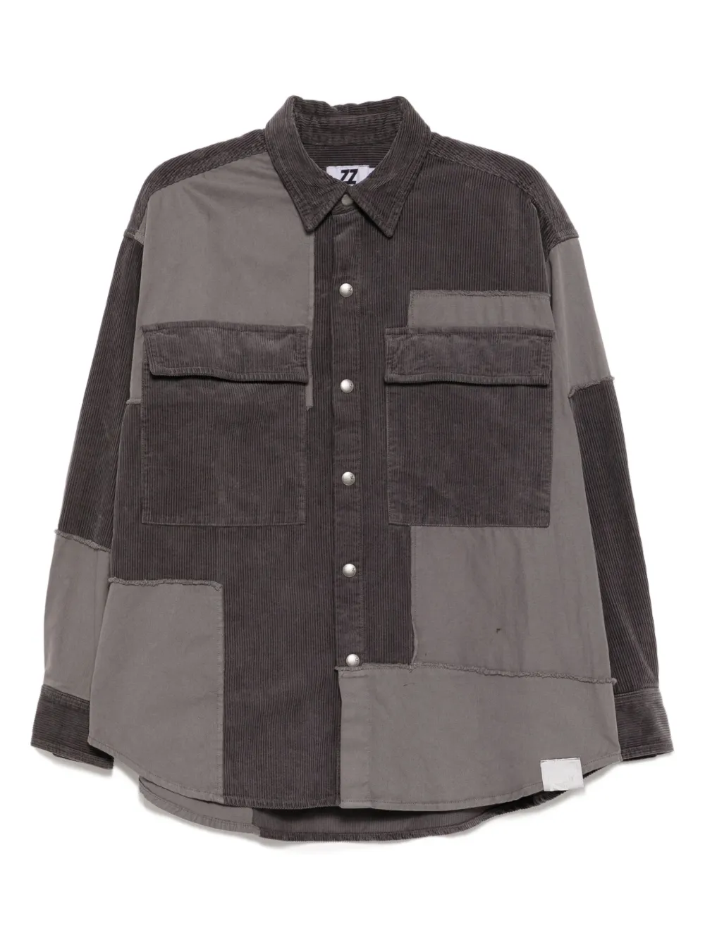 izzue logo-patched shirt | Grey | Image 1