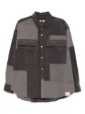 izzue logo-patched shirt - Grey