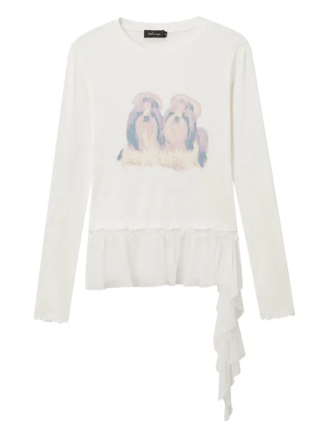 tout a coup playera con perro estampado