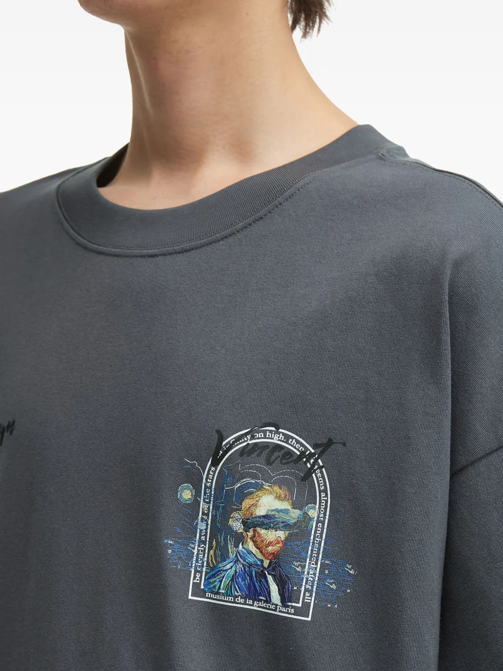 Musium Div. Face-print T-shirt In Gray