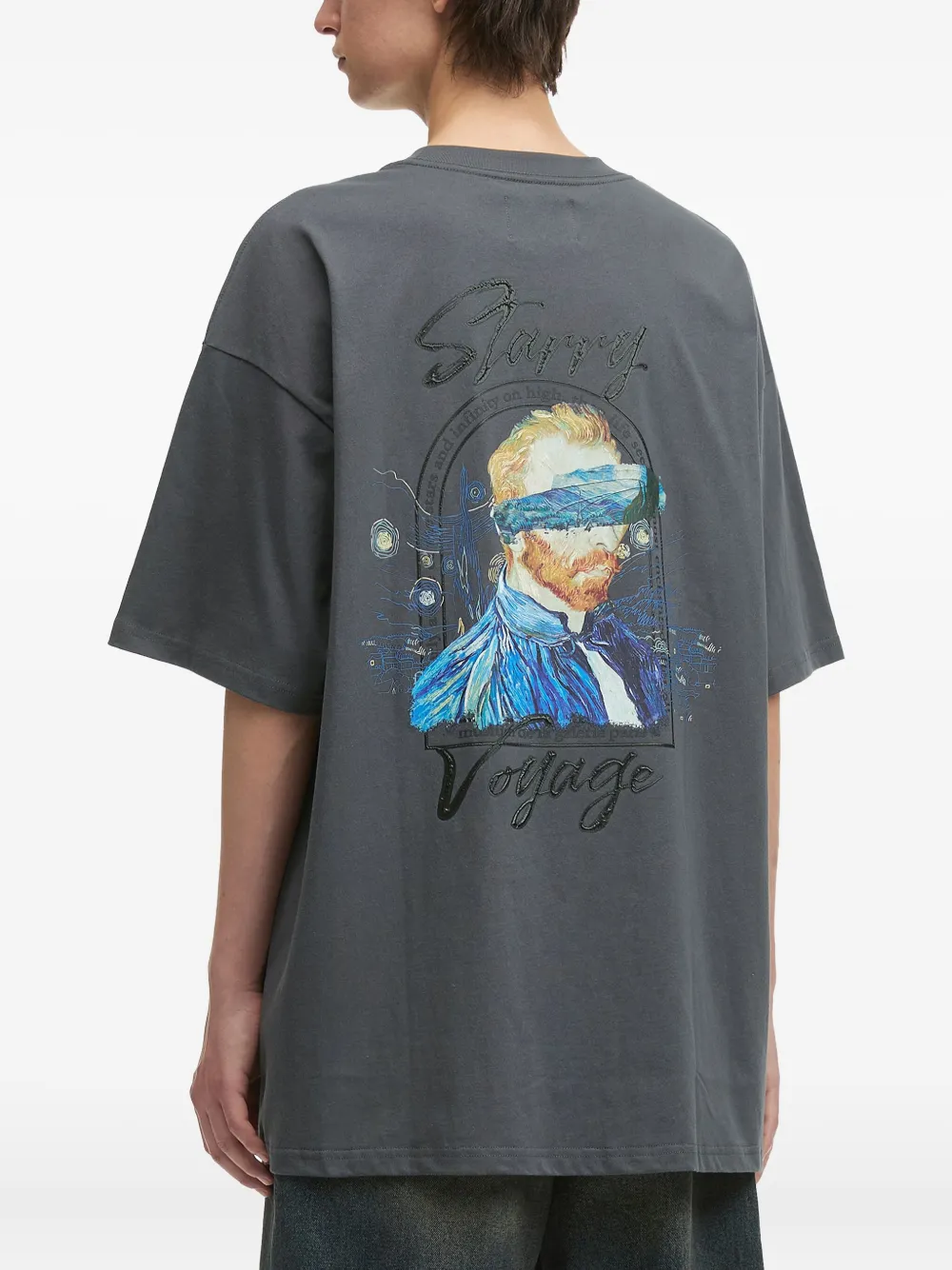 Musium Div. Face-print T-shirt In Gray