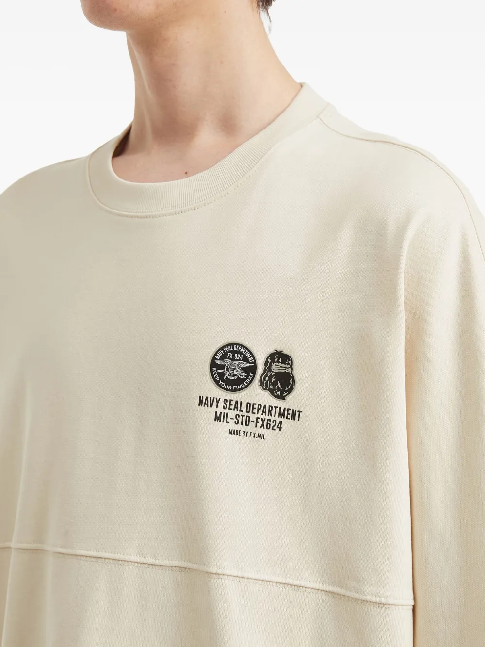 Fingercroxx Long-sleeve Top In Neutral