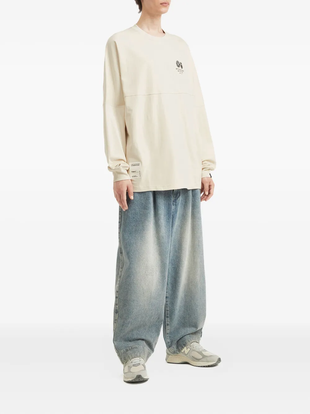 Fingercroxx Long-sleeve Top In Neutral